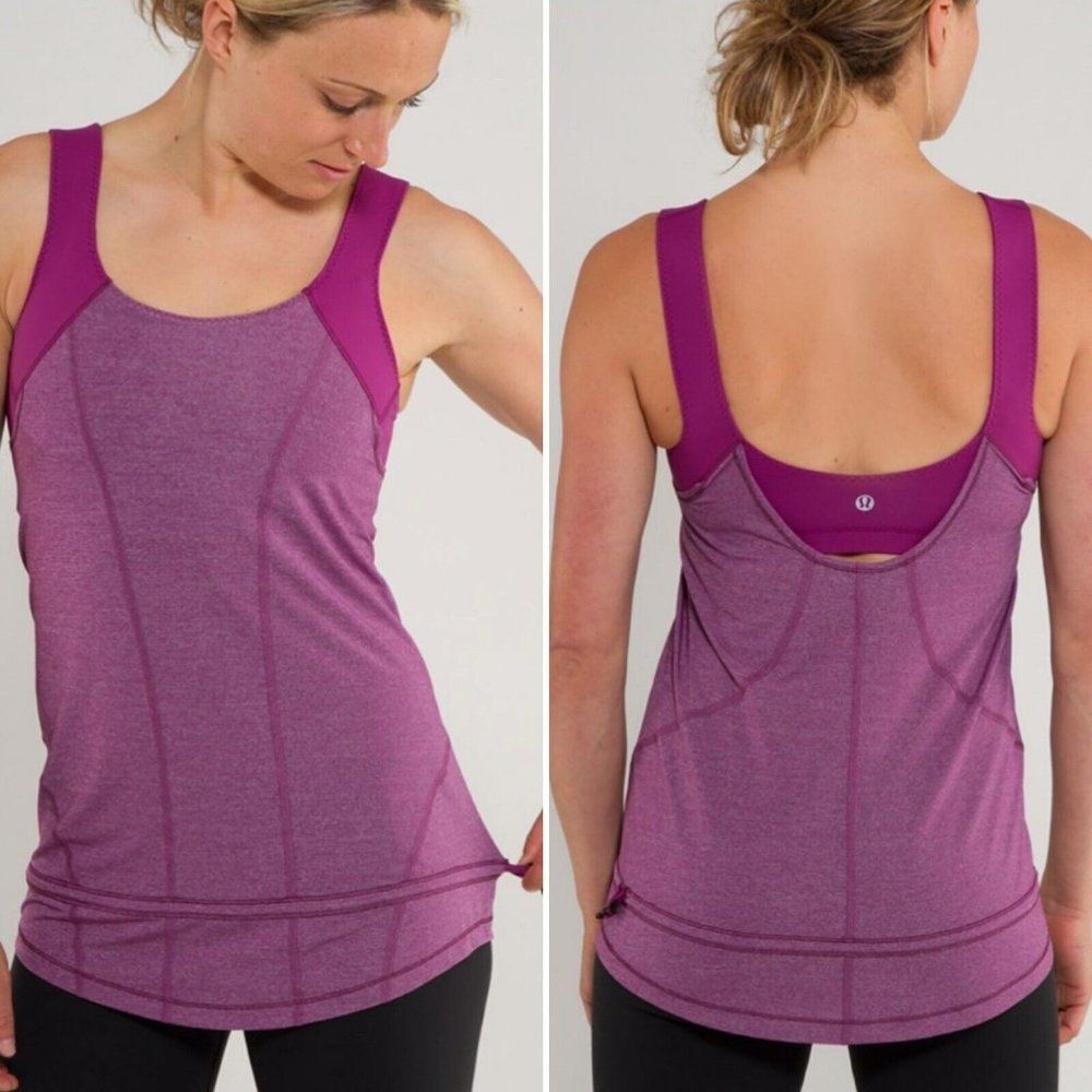 Lululemon Run For Your Life Built In Bra Active Tank Top | Size 6